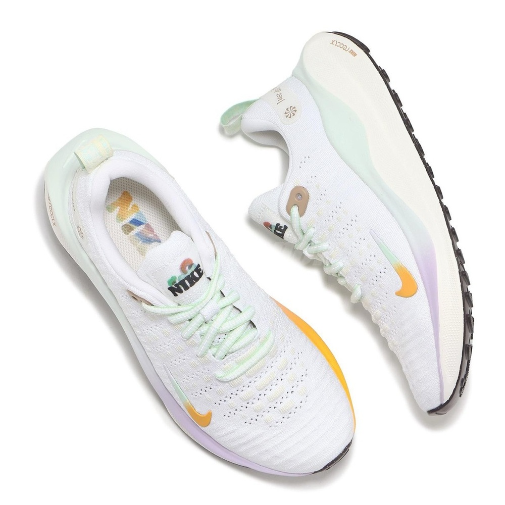 Nike Wmns ReactX Infinity Run 4 White Vapor Green Women Running Shoes Sz 6.5